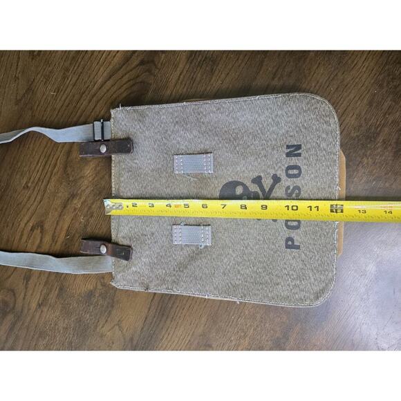 Vintage Military Shoulder Satchel Haversack Canvas Bag WWI WW2 - Picture 5 of 16